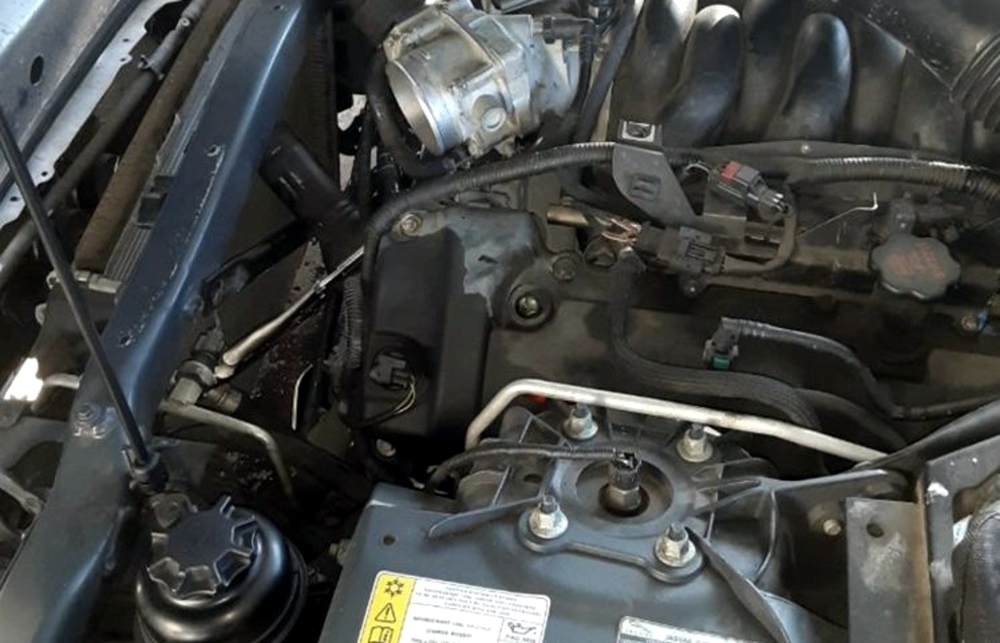 Engine bay mapped during an El Paso diagnostic session