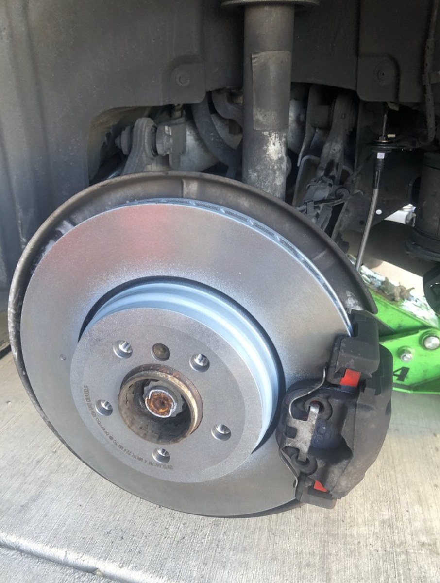 Finished rotor ready for the wheel at an El Paso service call
